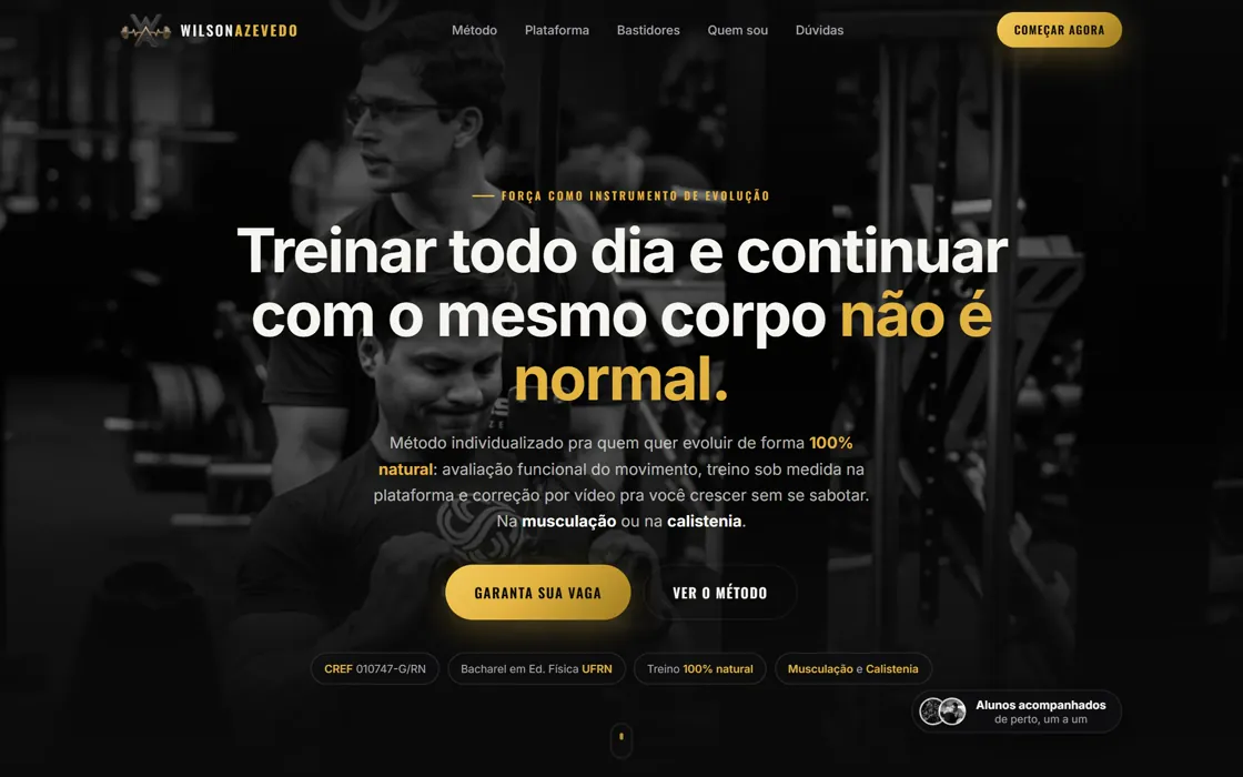 Site de Wilson Azevedo feito pelo Guilherme